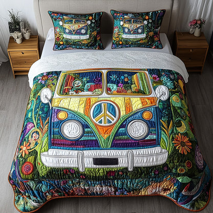 Groovy Ride 3-Piece Quilted Bedding Set NCU0NT3897