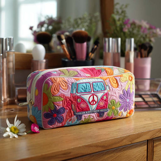 Groovy Bloom Ride Quilted Makeup Bag NCU0PT9430