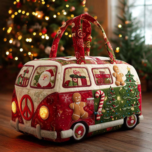 Groovy Christmas Trip Quilted Duffle Bag NCU0NT11376