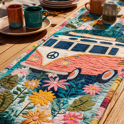 Groovy Garden Quilted Table Runner NCU0DV9179