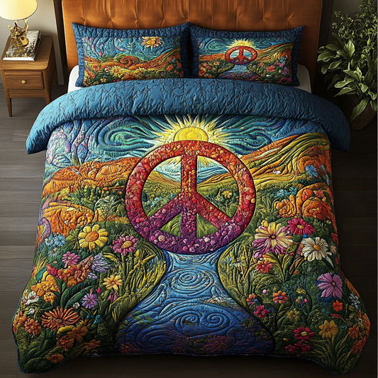 Groovy Getaway 3-Piece Quilted Bedding Set NCU0PT4057