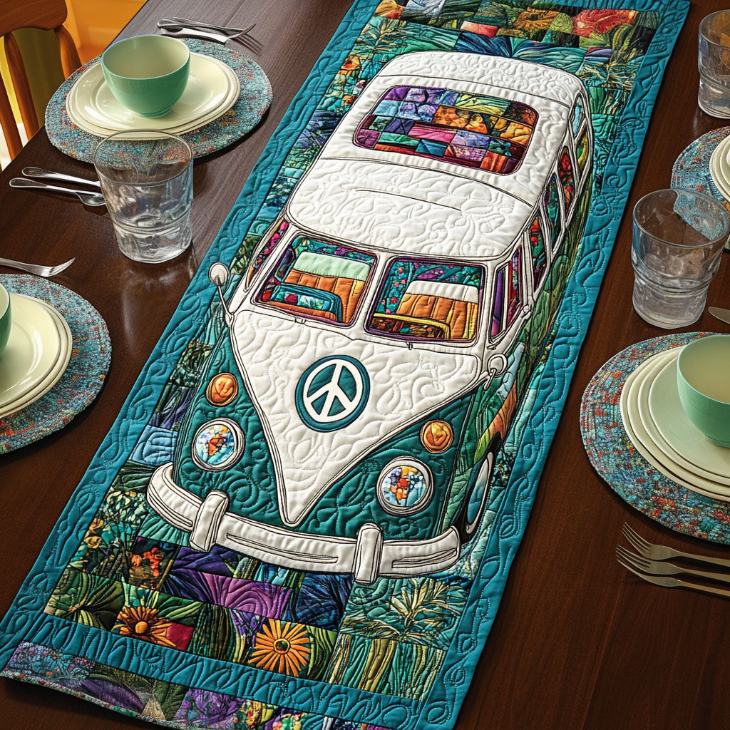 Groovy Getaway Quilted Table Runner NCU0PT4258