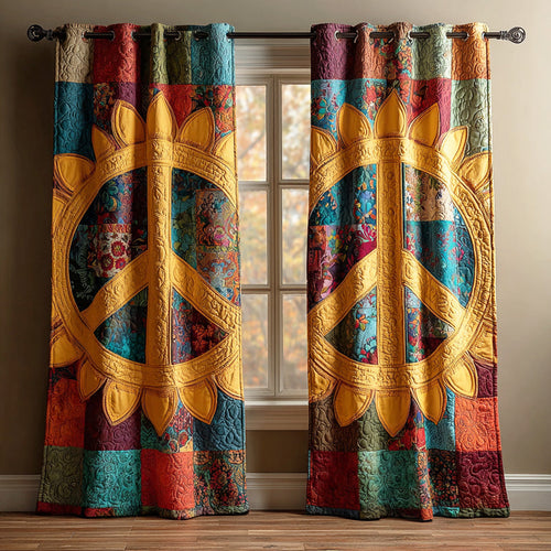 Groovy Harmony Flow Quilted Curtains NCU0TD1493