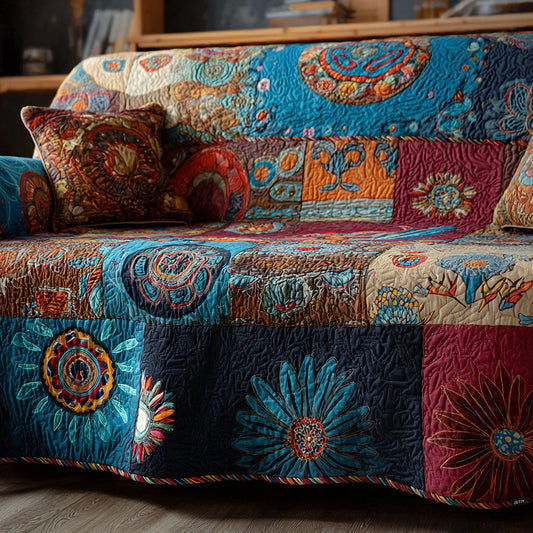 Groovy Harmony Quilted Sofa Cover NCU0PT10032