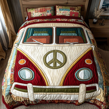 Groovy Ride Dreams 3-Piece Quilted Bedding Set NCU0PT3969