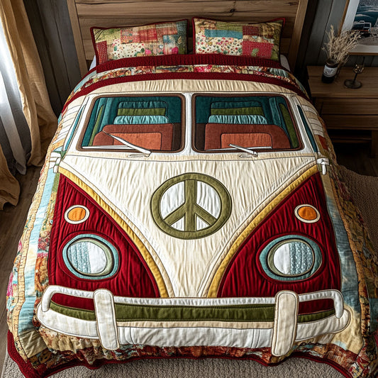 Groovy Ride Dreams 3-Piece Quilted Bedding Set NCU0PT3969