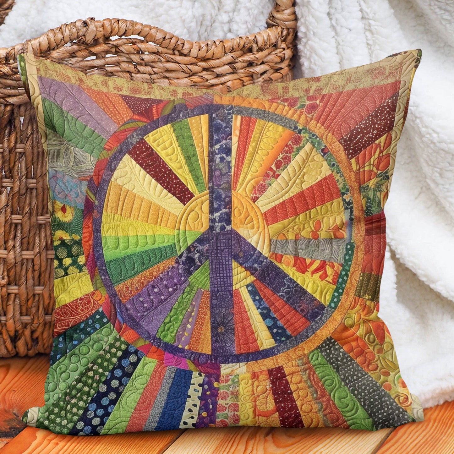 Groovy Sun Quilted Pillow Case NCU0PT445