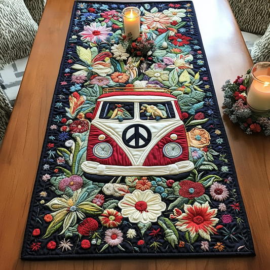 Groovy Van Quilted Table Runner NCU0VH2765