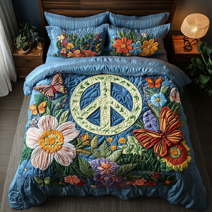 Groovy Vibes 3-Piece Quilted Bedding Set NCU0VH3092