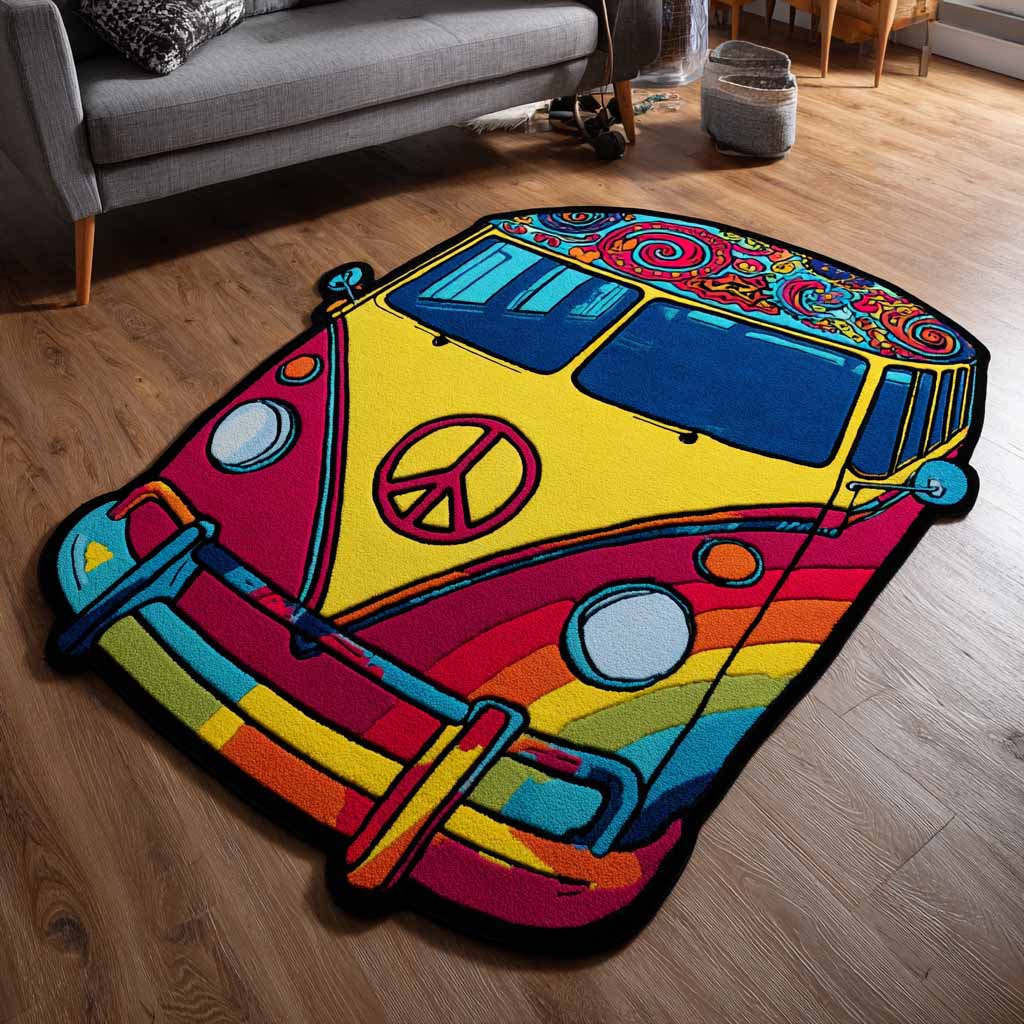 Groovy Wheels Custom Shape Area Rug NCU0XD2720