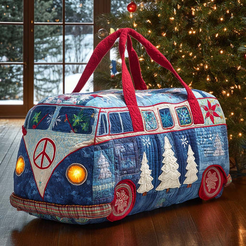Groovy Xmas Wheels Quilted Duffle Bag NCU0NT11377