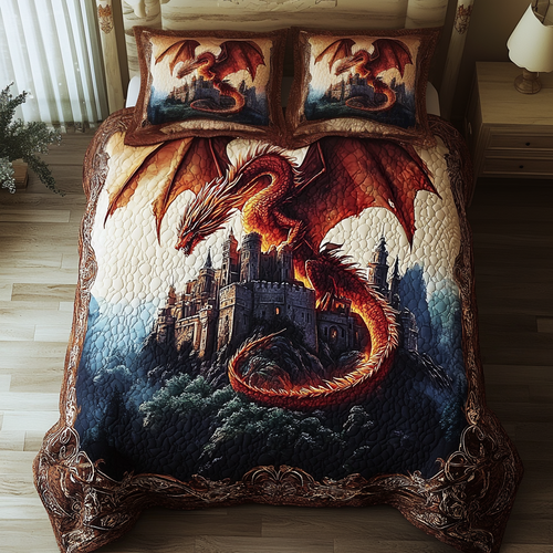 Guardian Flame 3-Piece Quilted Bedding Set NCU0DV3823