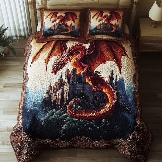 Guardian Flame 3-Piece Quilted Bedding Set NCU0DV3823