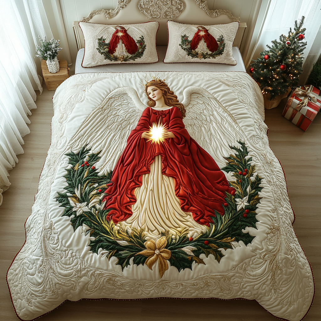 Guardian Of Peace 3-Piece Quilted Bedding Set NCU0DV1815