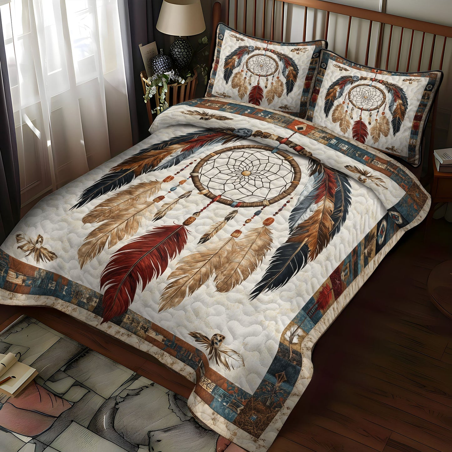 Guardian Web 3-Piece Quilted Bedding Set NCU0PT7389