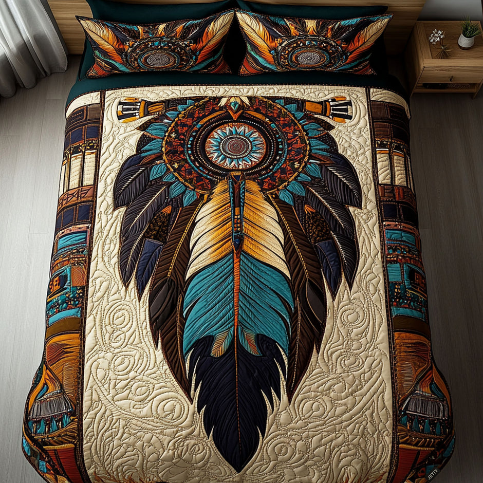 Nightfall Guardian 3-Piece Quilted Bedding Set NCU0PTT1283