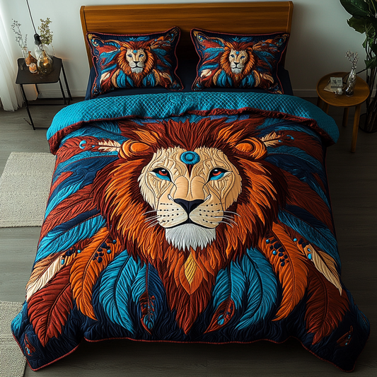 Guardian of the Plains 3-Piece Quilted Bedding Set NCU0DK3322