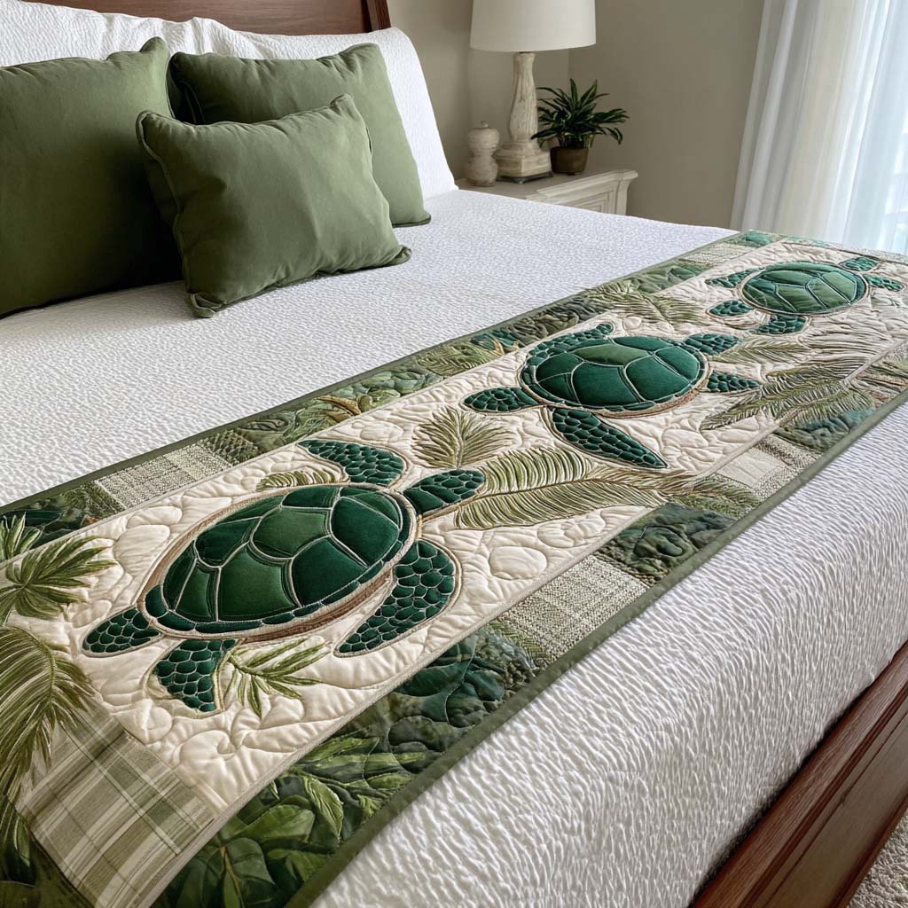 Guardian of the Reef Quilted Bed Runner NCU0PT9463