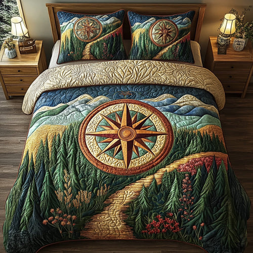 Guiding Point 3-Piece Quilted Bedding Set NCU0DV7311