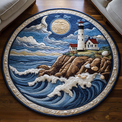 Guiding Shorelight Quilted Round Mat NCU0NT7455