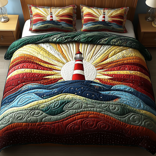 Guiding Shores 3-Piece Quilted Bedding Set NCU0DV2949
