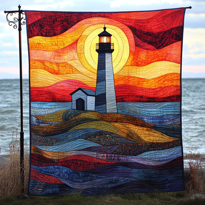 Guiding Star Lighthouse Quilted Blanket NCU0DK604