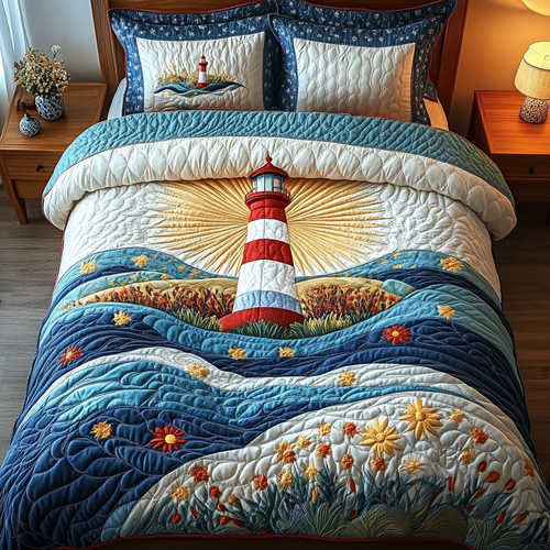 Guiding Star 3-Piece Quilted Bedding Set NCU0DV4587