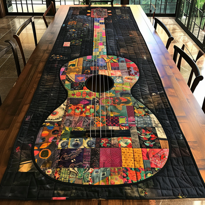 Guitar Colors Serenade Quilted Table Runner NCU0TH789