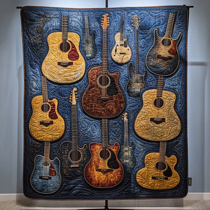 Guitar Groove Quilted Blanket NCU0PT1344