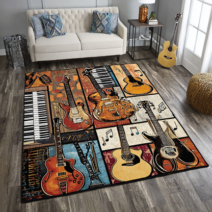 Guitar Echo Area Rug NCU0DK10148