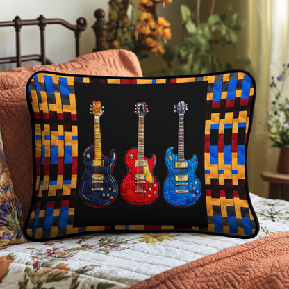 Guitar Grooves Quilted Bedding Pillow Case NCU0DK6358