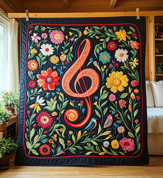 Music Melody Art Quilt Hanging NCU0DV815