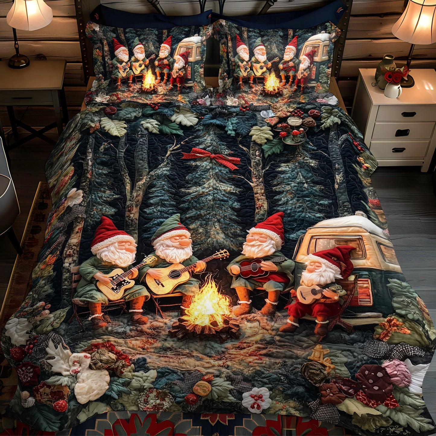 Guitar Nights 3-Piece Quilted Bedding Set NCU0PT2661