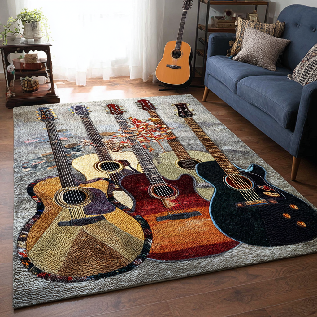 Guitar Waves Area Rug NCU0DK10154