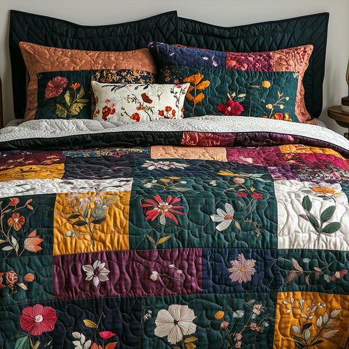 Gypsy Bohemia 3-Piece Quilted Bedding Set NCU0PT7031