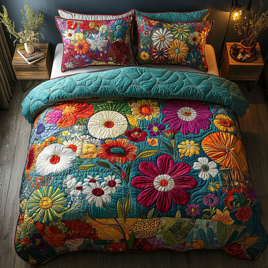 Gypsy Soul 3-Piece Quilted Bedding Set NCU0PT7032