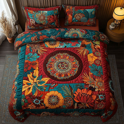 Gypsys Paradise 3-Piece Quilted Bedding Set NCU0PT7142