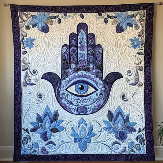 Hamsa of Balance Quilted Blanket NCU0PT6665