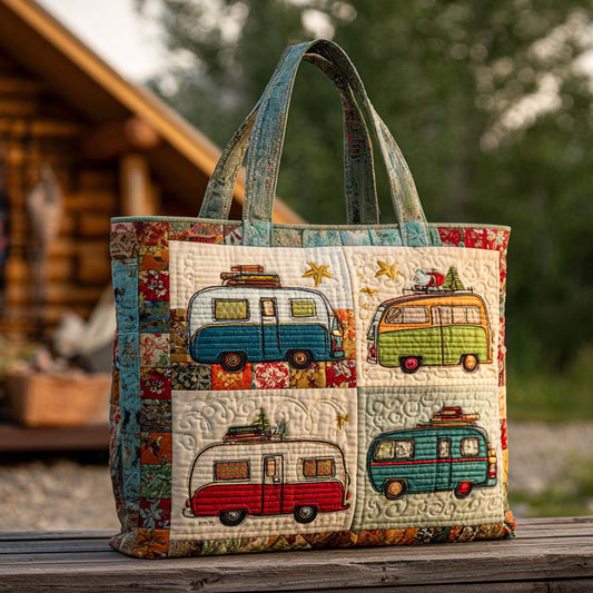 Happy Camp Days Quilted Tote Bag NCU0NT9383