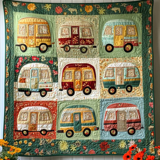 Happy Camper Days Quilted Blanket NCU0NT8282