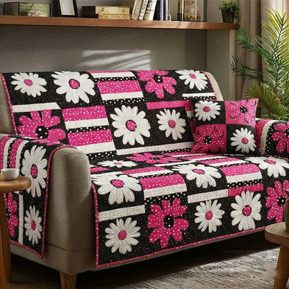 Happy Florals Quilted Sofa Cover NCU0DK12024