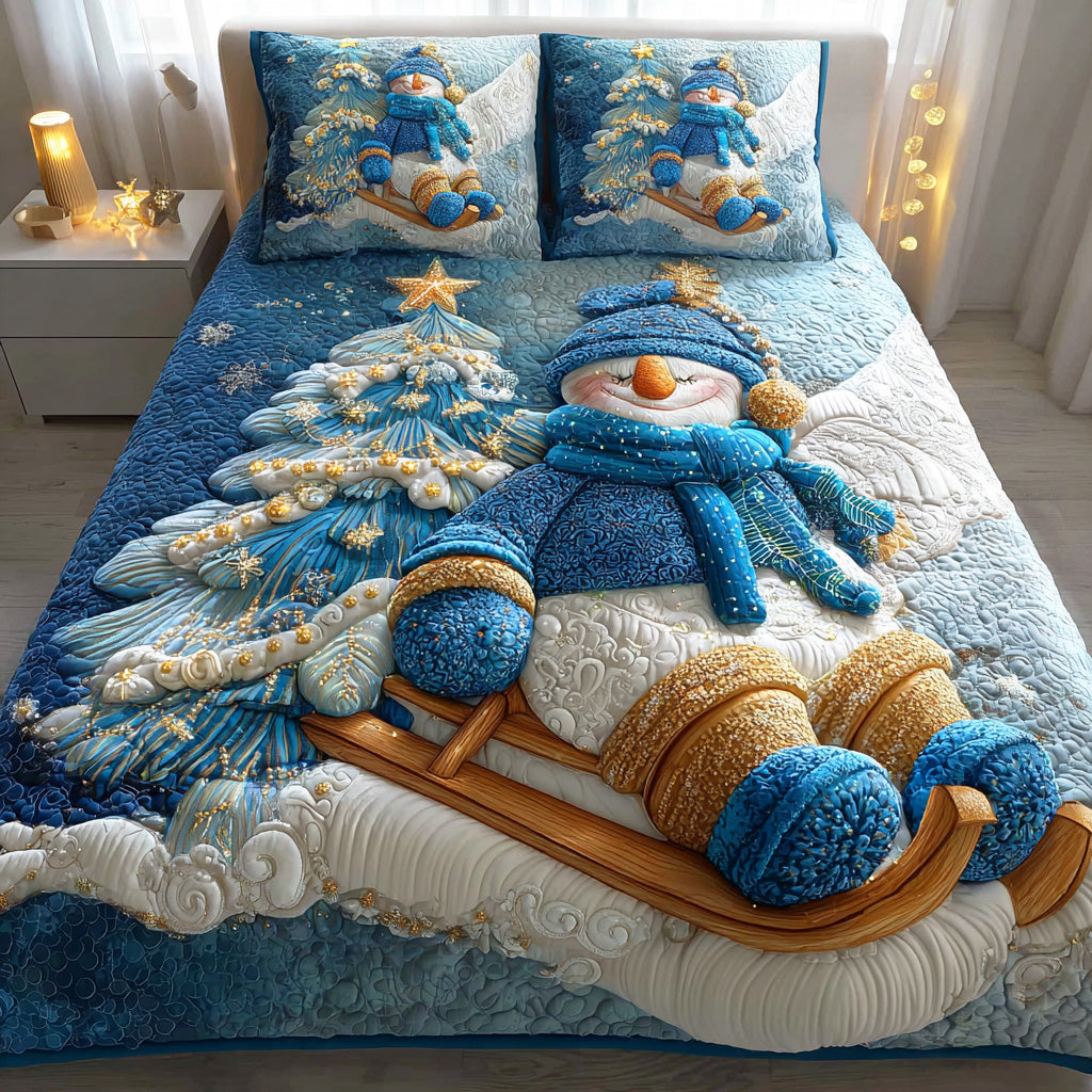 Happy Frost Garden 3-Piece Quilted Bedding Set NCU0TD1101