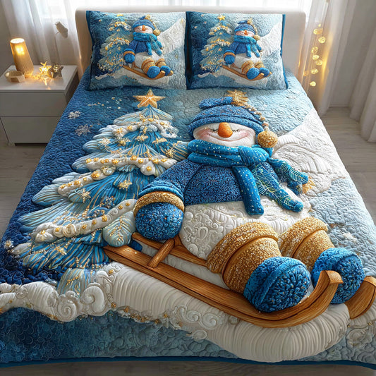 Happy Frost Garden 3-Piece Quilted Bedding Set NCU0TD1101