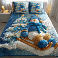 Happy Frost Garden 3-Piece Quilted Bedding Set NCU0TD1101