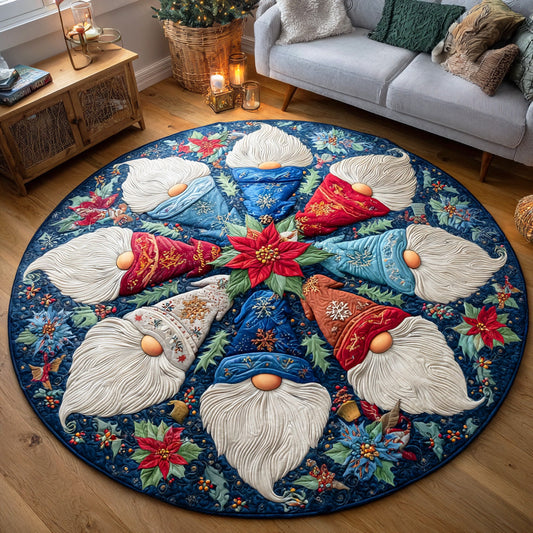 Happy Gnome Village Round Carpet NCU0TD1286
