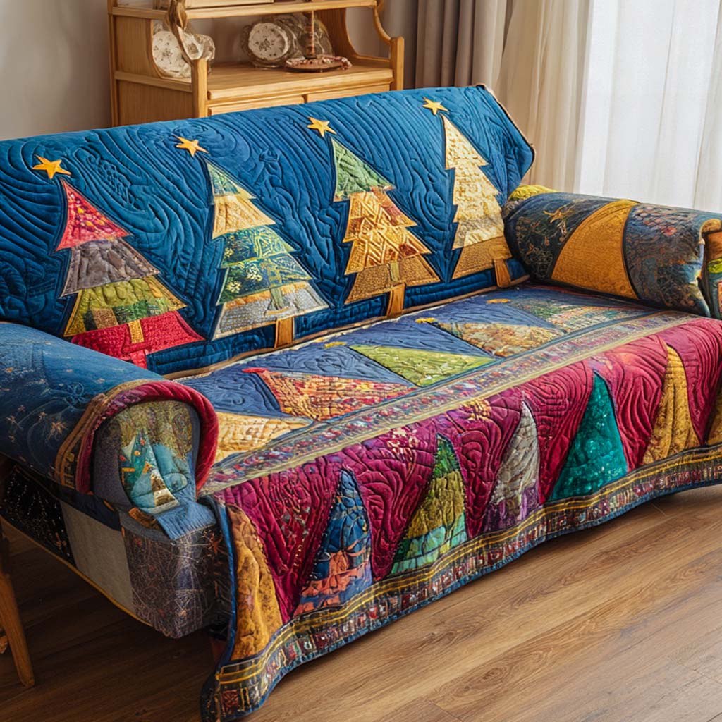 Happy Holiday Seaseon Quilted Sofa Cover NCU0XD1929