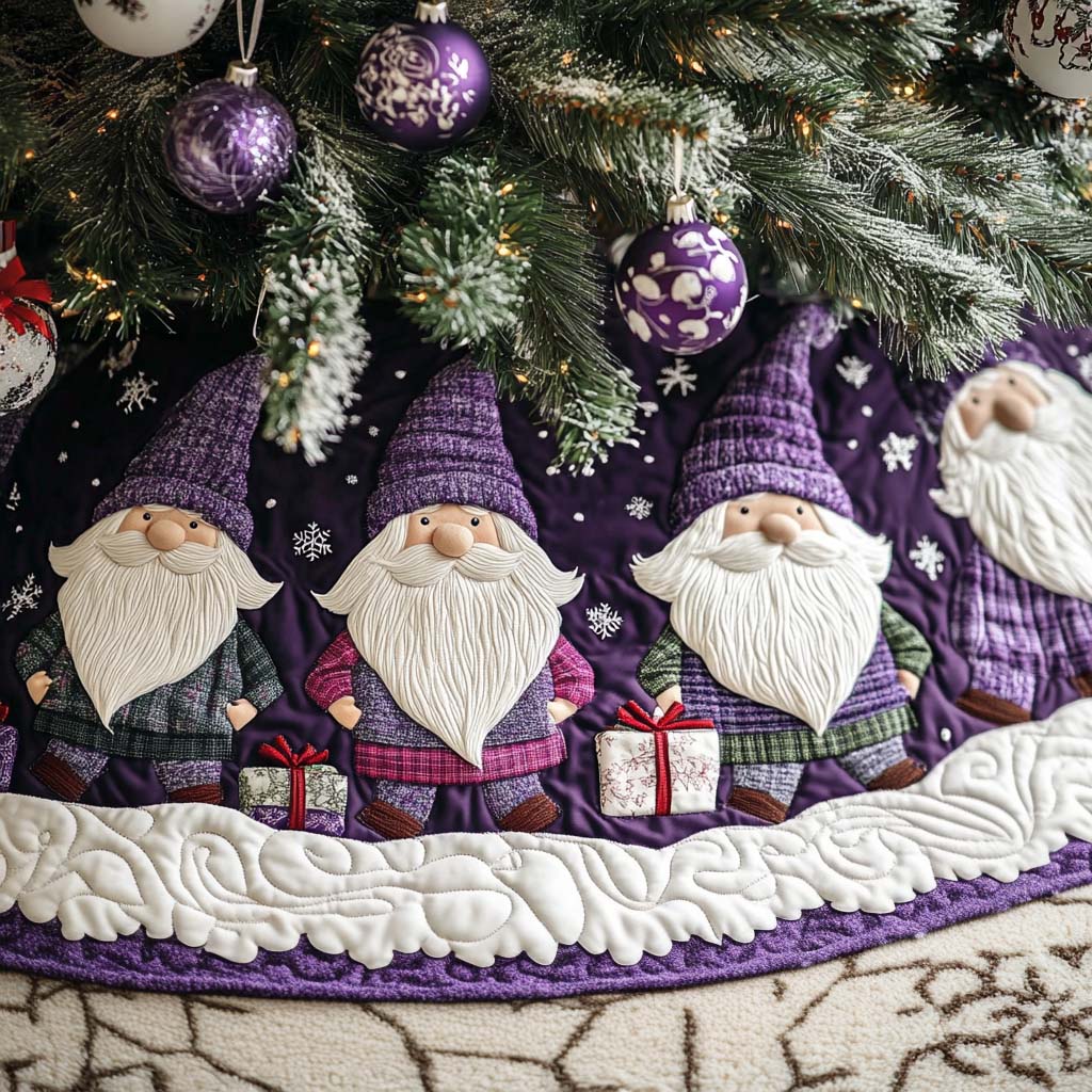 Happy Little Christmas Quilted Tree Skirt NCU0NT11095