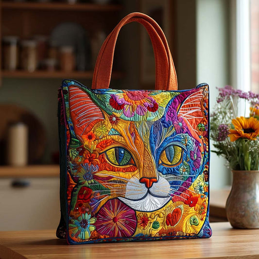 Happy Meows Quilted Tote Bag NCU0NT8605