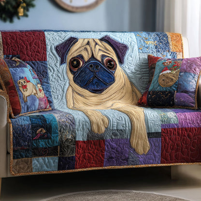Happy Paw Haven Quilted Sofa Cover NCU0PT9897