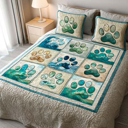 Happy Paws 3-Piece Quilted Bedding Set NCU0NT11858